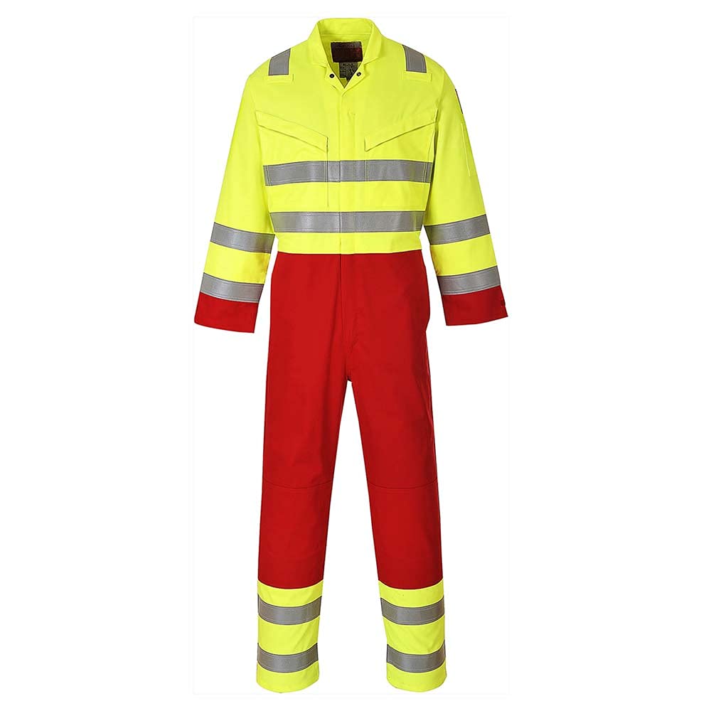 Bizflame Services Coverall Color: Yellow Talla: Small Angebot bei HelloDeals