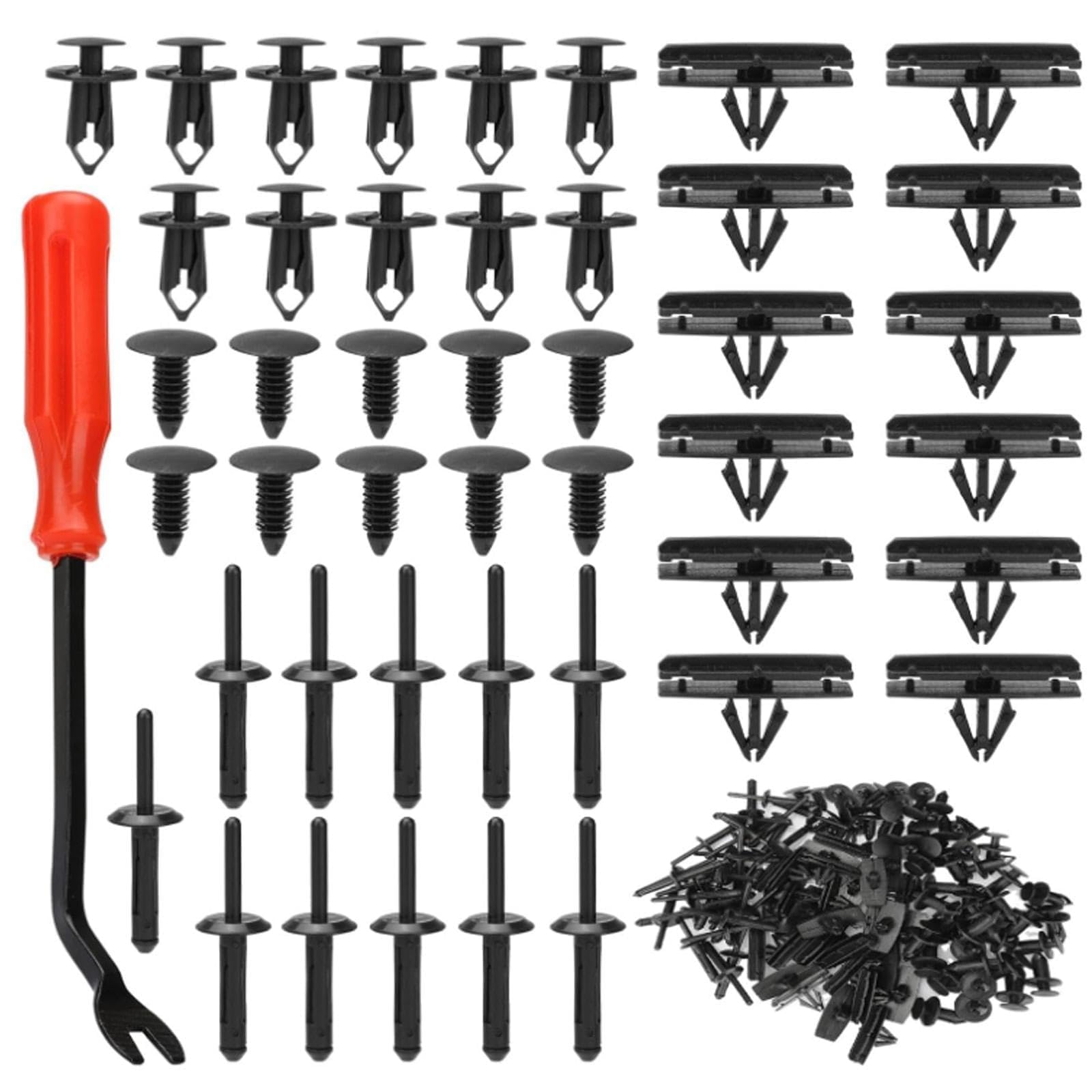 IUSOT 121 Stück befestigungsclips Kühlergrill Befestigungs Clips für Jeep Wrangler 2007-2022, Grand Cherokee 2005-2010 für 6503598 Fender Flare & Rocker Moulding Clip, Stoßstangen Kunststoffnieten Angebot bei HelloDeals