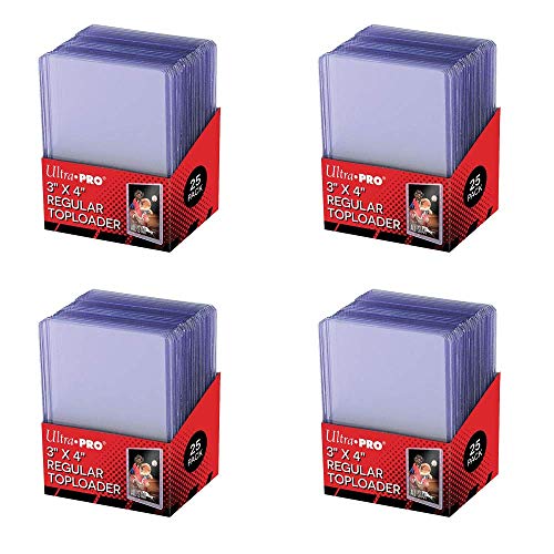 Ultra PRO Toploader 3x4 für Pokemon Karten - 100 Stück Hochwertige Kartenhüllen für Pokemon Sammelalbum & Booster - Schützt Magic, Fortnite Karten - Transparent & Dick Angebot bei HelloDeals