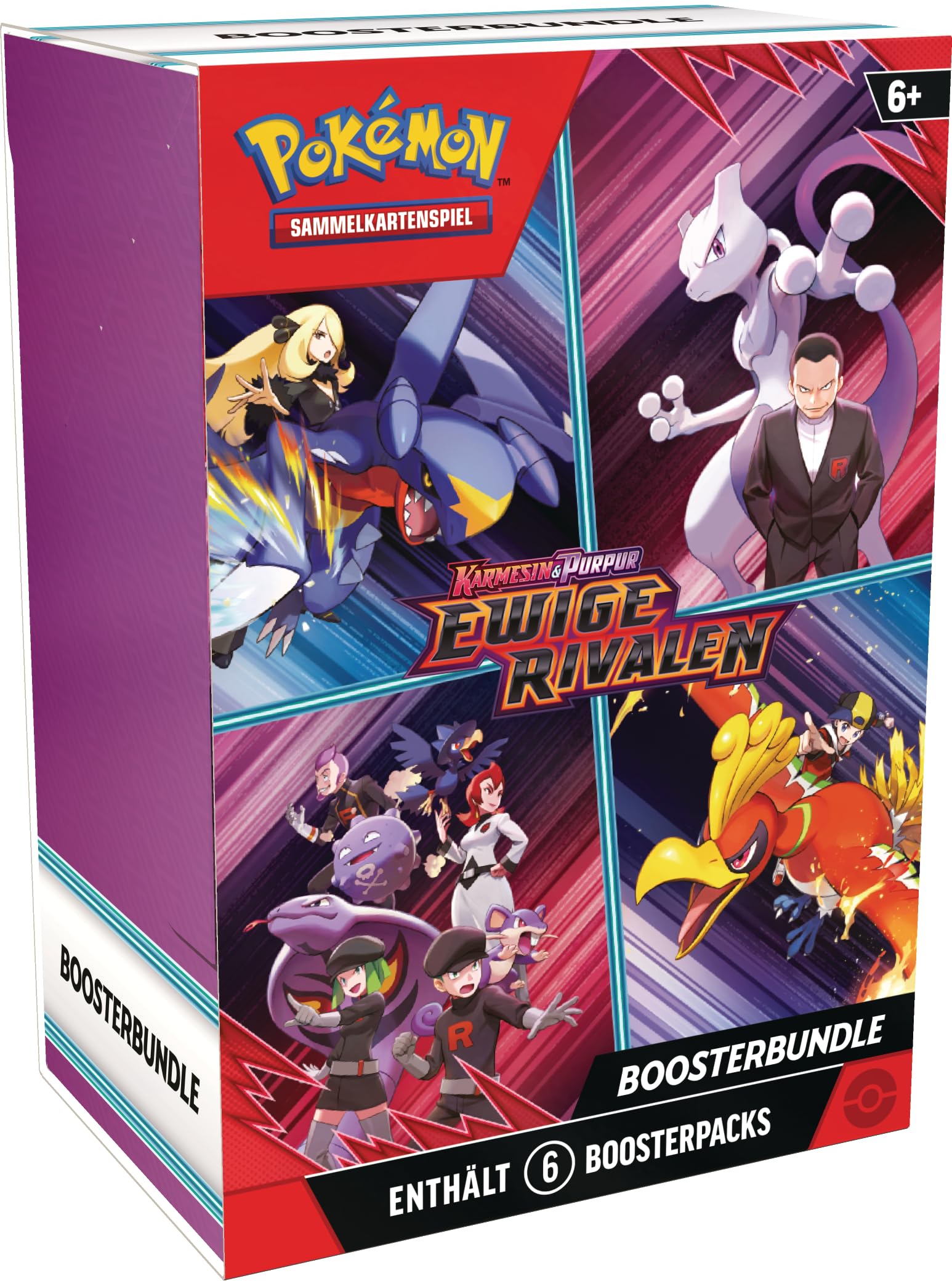 Pokémon-Sammelkartenspiel: Boosterbundle Karmesin & Purpur – Ewige Rivalen (6 Boosterpacks) Angebot bei HelloDeals