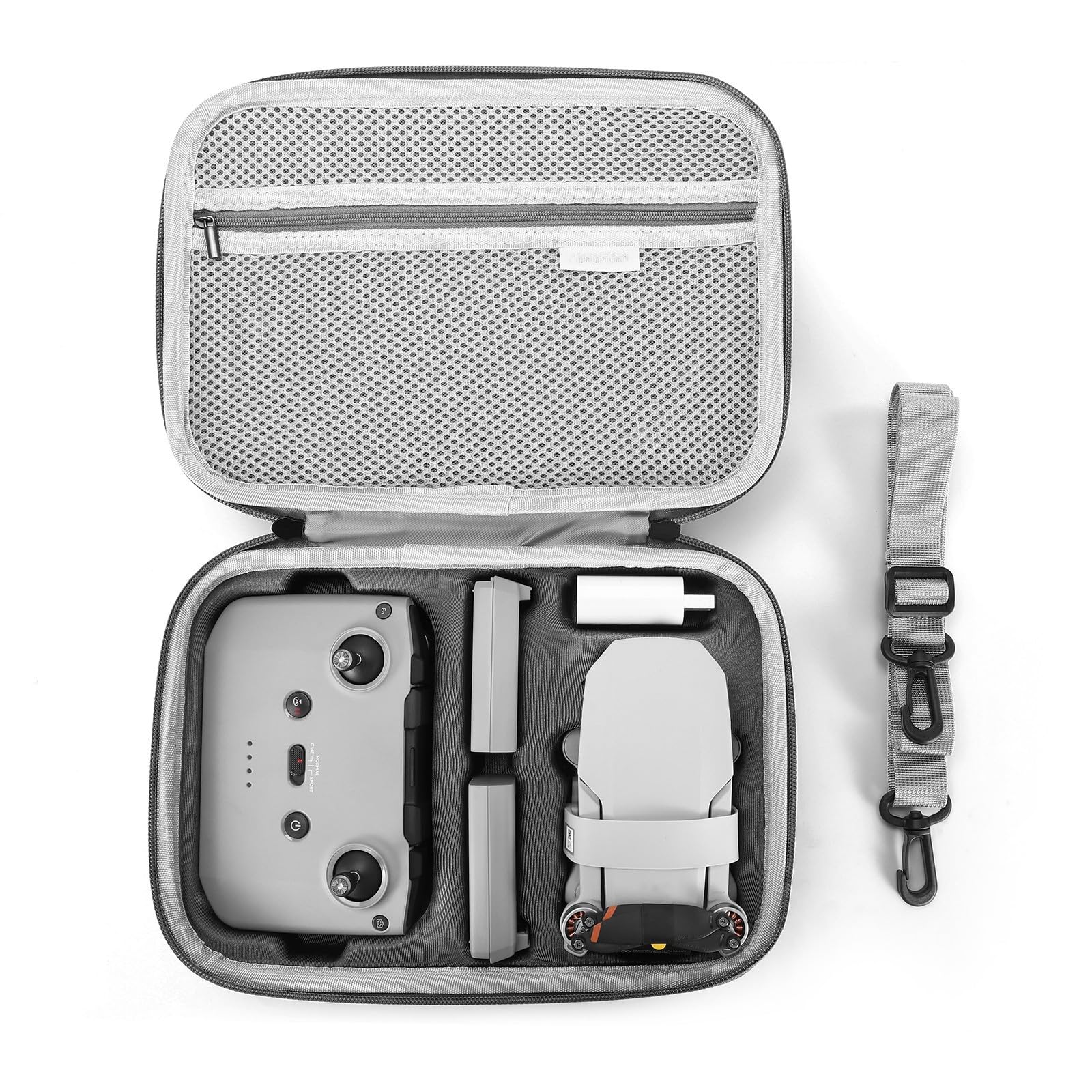 Uvafly Mini 4K Tasche, tragbare Aufbewahrungstasche, kompakte Reisetasche für DJI Mini 2 SE Drohne und Controller-Zubehör mit Tragegurt und Propellerhalterungen Angebot bei HelloDeals
