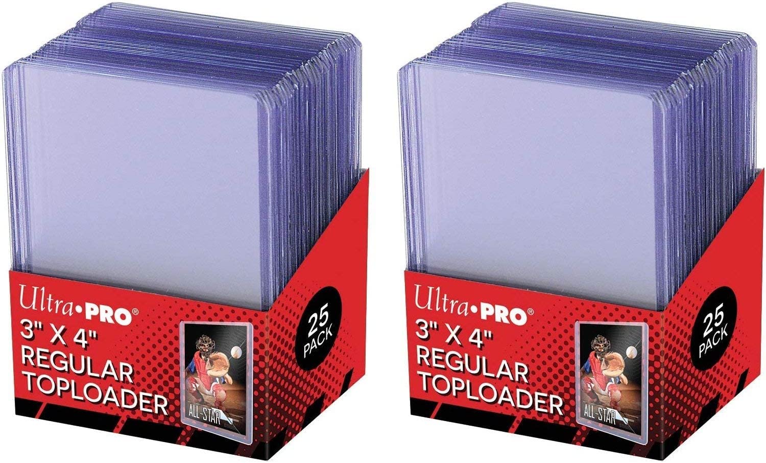 Ultra Pro Clear Regular Toploader 3" x 4" 25-Count per Pack (2-Packs) Angebot bei HelloDeals