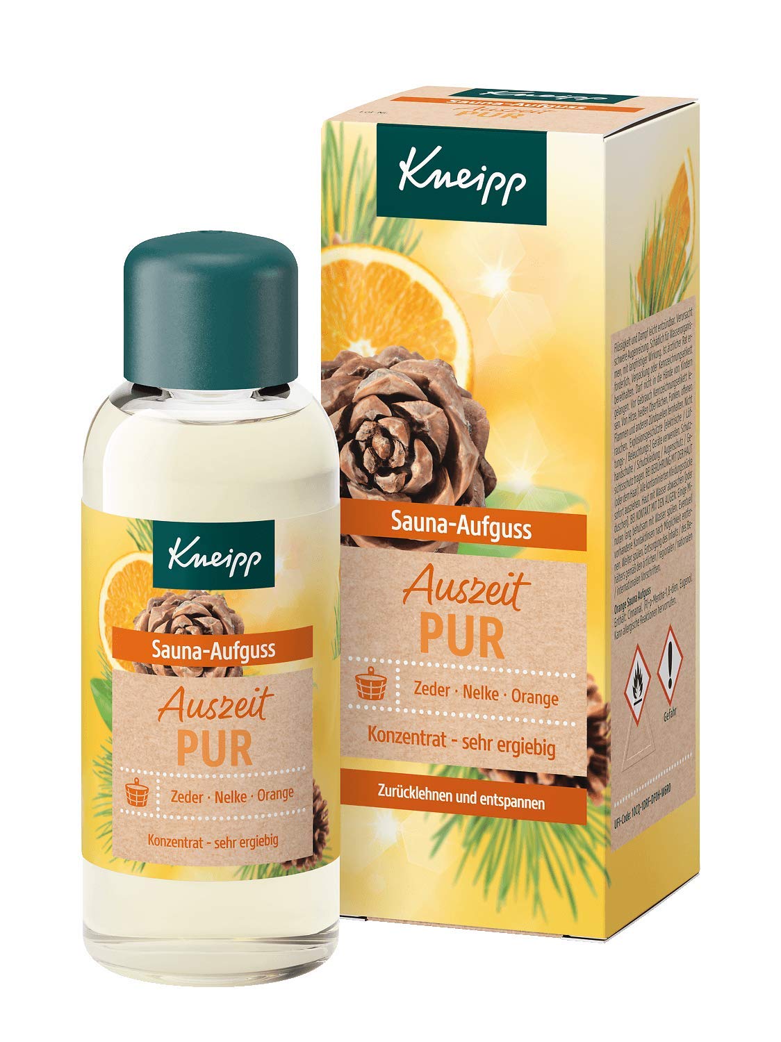 Kneipp Sauna-Aufguss Auszeit Pur Zeder, Nelke & Orange, 1er Pack (1 X 100 Ml) Angebot bei HelloDeals
