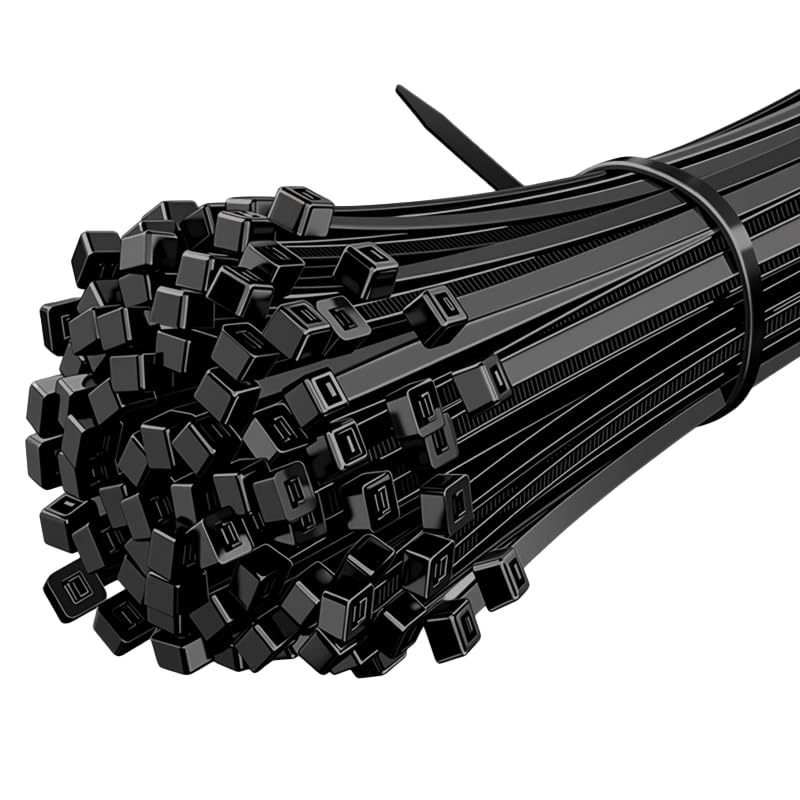 Kabelbinder Schwarz Set,Tesmax 100 Stück Kabelbinder UV Beständig,kabelbinder wiederverschließbar Nylon Super Haltbar Selbsthemmend für Kabelmanagement,Gartenarbeit,Wohnen,Werkstätten Schwarz 200x5mm(100 Stück) Angebot bei HelloDeals