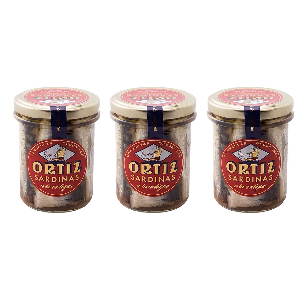 Ortiz Sardinas A La Antigua - Sardinen InOlivenöl 3er Pack (3 x 190 g) Angebot bei HelloDeals