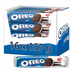 OREO Double Kakaokekse mit doppelter Crèmefüllung mit Vanillegeschmack - Vorratspack zum Teilen - 16 x 157g Angebot bei HelloDeals