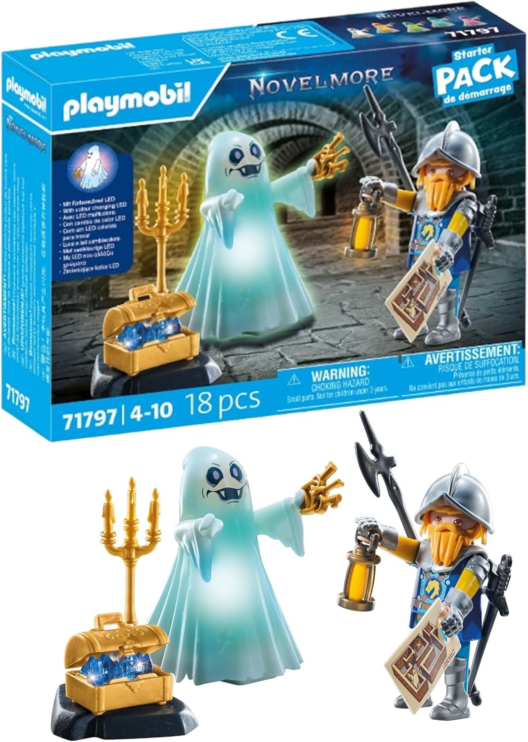 PLAYMOBIL | Novelmore | Schlossgespenst und Ritter | Spielzeug für Kinder ab 4 Jahren | 71797 Angebot bei HelloDeals