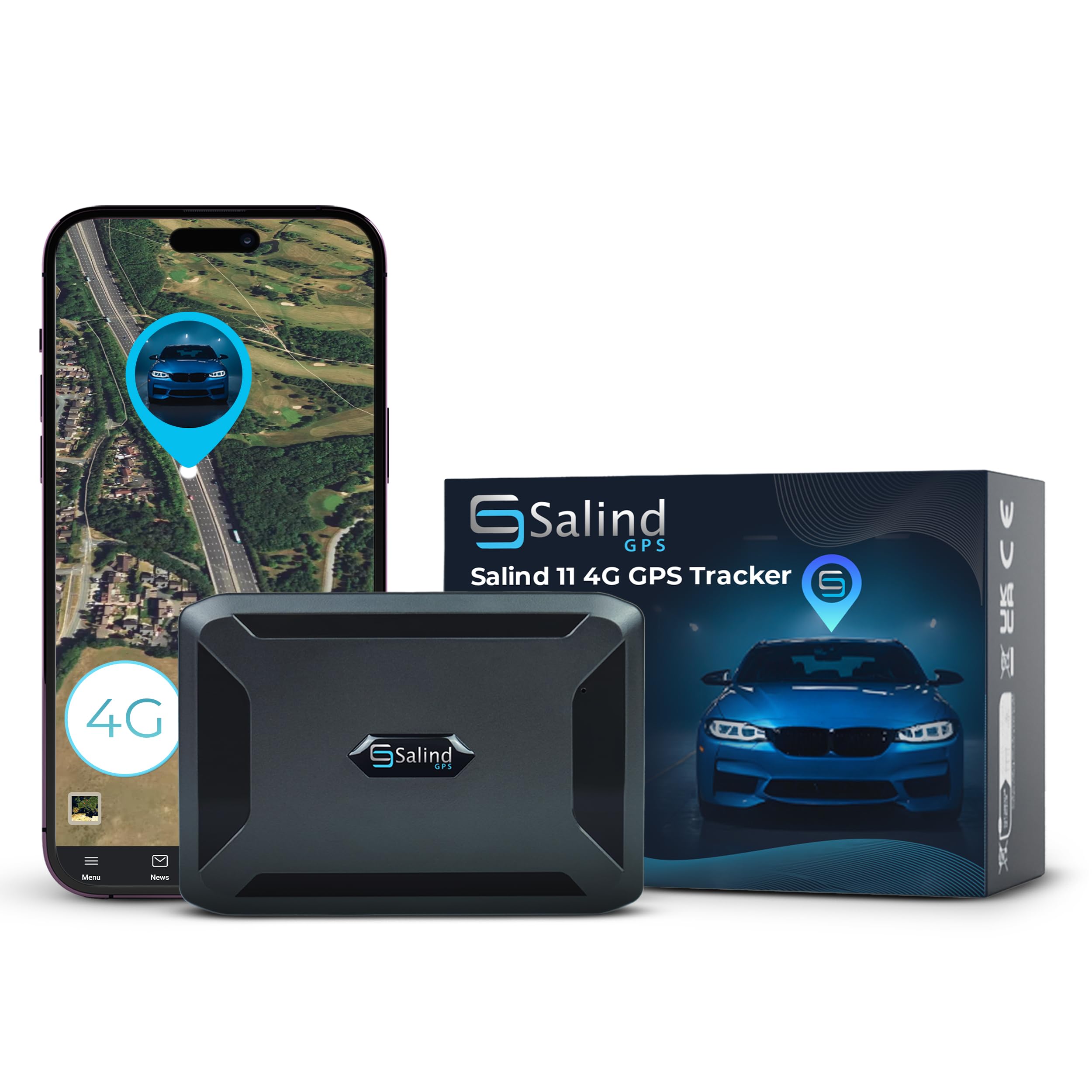SALIND GPS - Salind 11 4G - GPS-Tracker für Auto, Motorrad, Fahrzeuge & LKW´s mit Magnet - Ortungsgerät mit Echtzeit-Tracking, Lange Akkulaufzeit - bis zu 70 Tage im Standby - Alarme - Geozaun 4G - Magnetisch - Akku bis zu 70 Tage Angebot bei HelloDeals