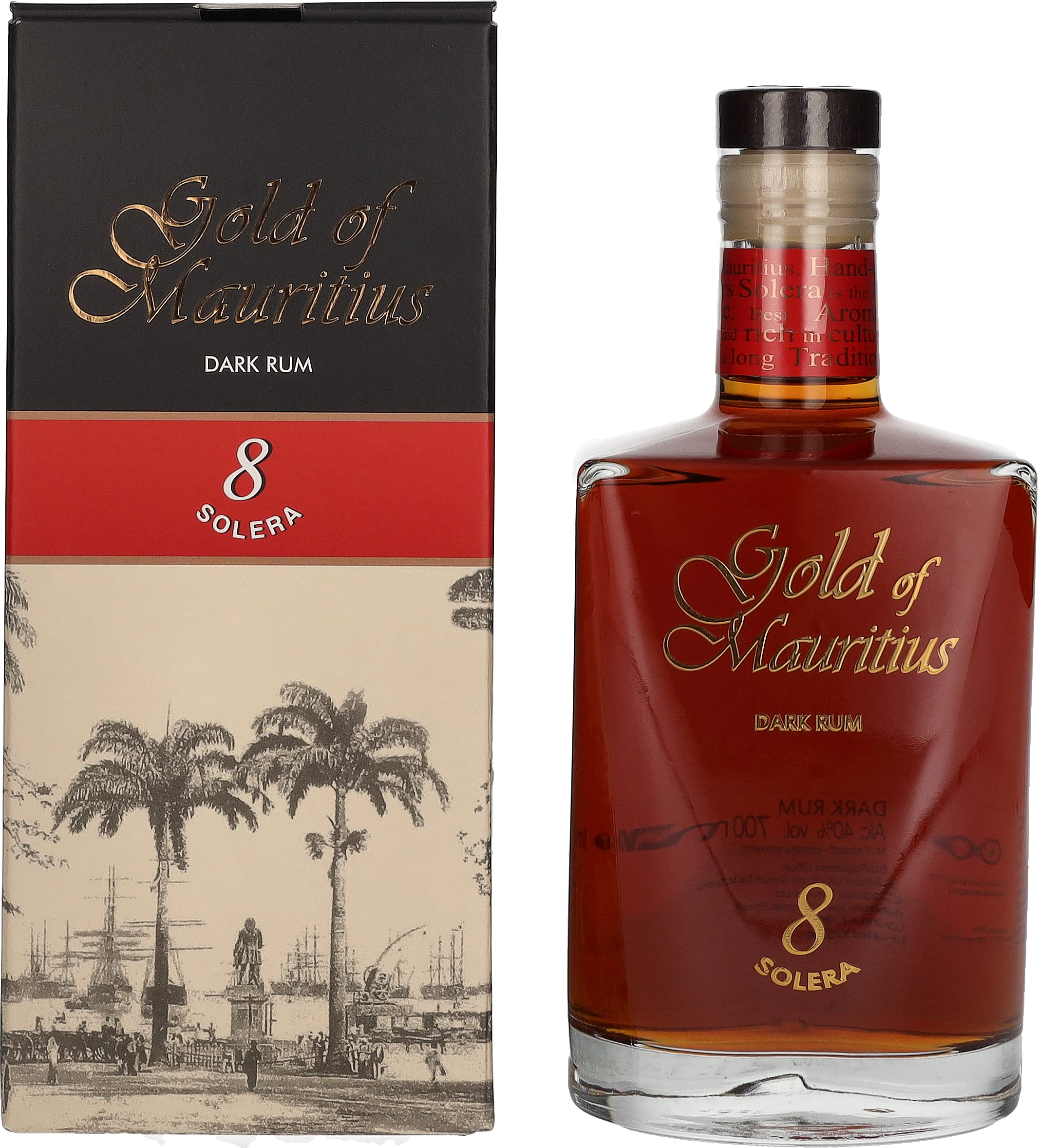 Gold of Mauritius Dark Rum Solera 8 0,7L -GB- Angebot bei HelloDeals