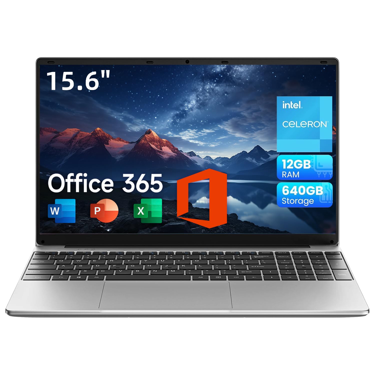 jumper Laptop 15,6 Zoll FHD Display, 12 GB RAM 640 GB ROM, Office 365, Prozessor 5205U Notebook, Akku 38 Wh, Zwei Stereo-Lautsprecher, Typ-C, USB 3.0, Digitale Tastatur Angebot bei HelloDeals