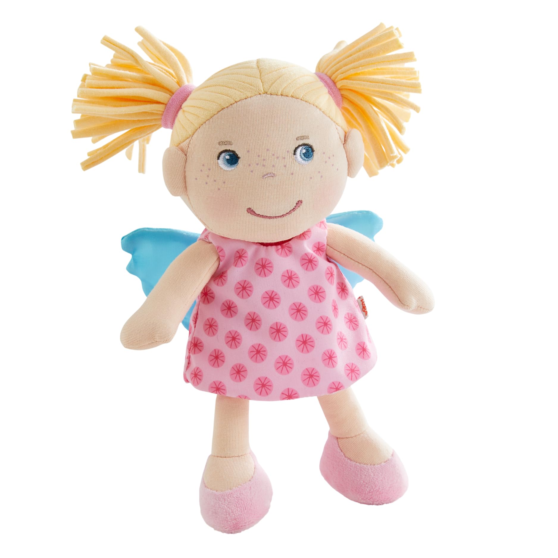 HABA Schutzengel Finja – Kuschelige Stoffpuppe (20 cm), perfektes Willkommensgeschenk für Babys & Kleinkinder – Waschbar bei 30 °C – 1304103001 Angebot bei HelloDeals