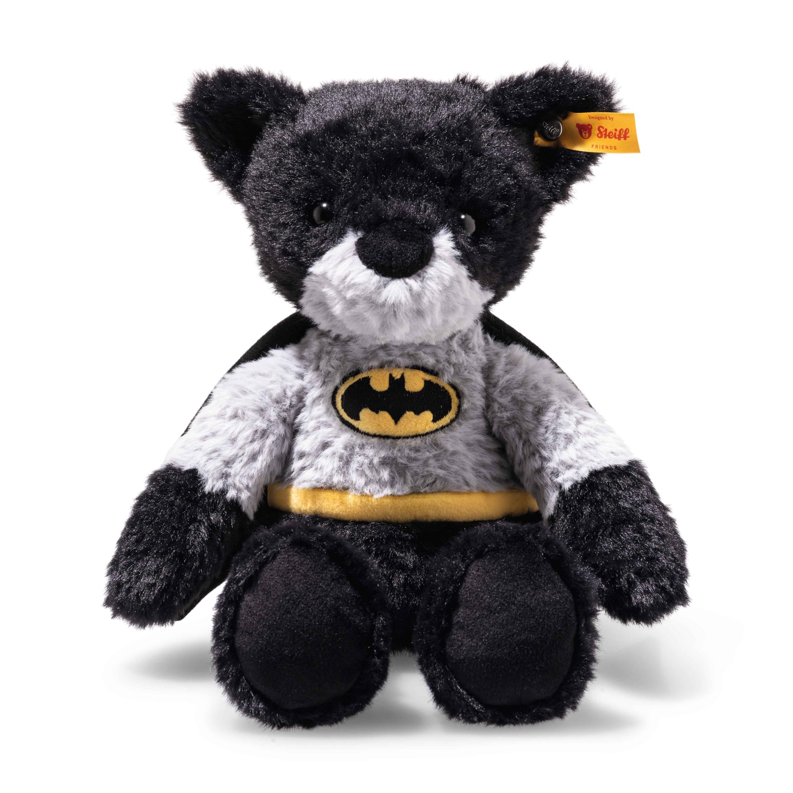Steiff Teddybär Batman 29cm bunt, Kuscheltier Superheld, ideal für Kinder und Fans, Plüsch Bär im Batman Look, aus kuschelweichem Plüsch, waschmaschinenfest Angebot bei HelloDeals