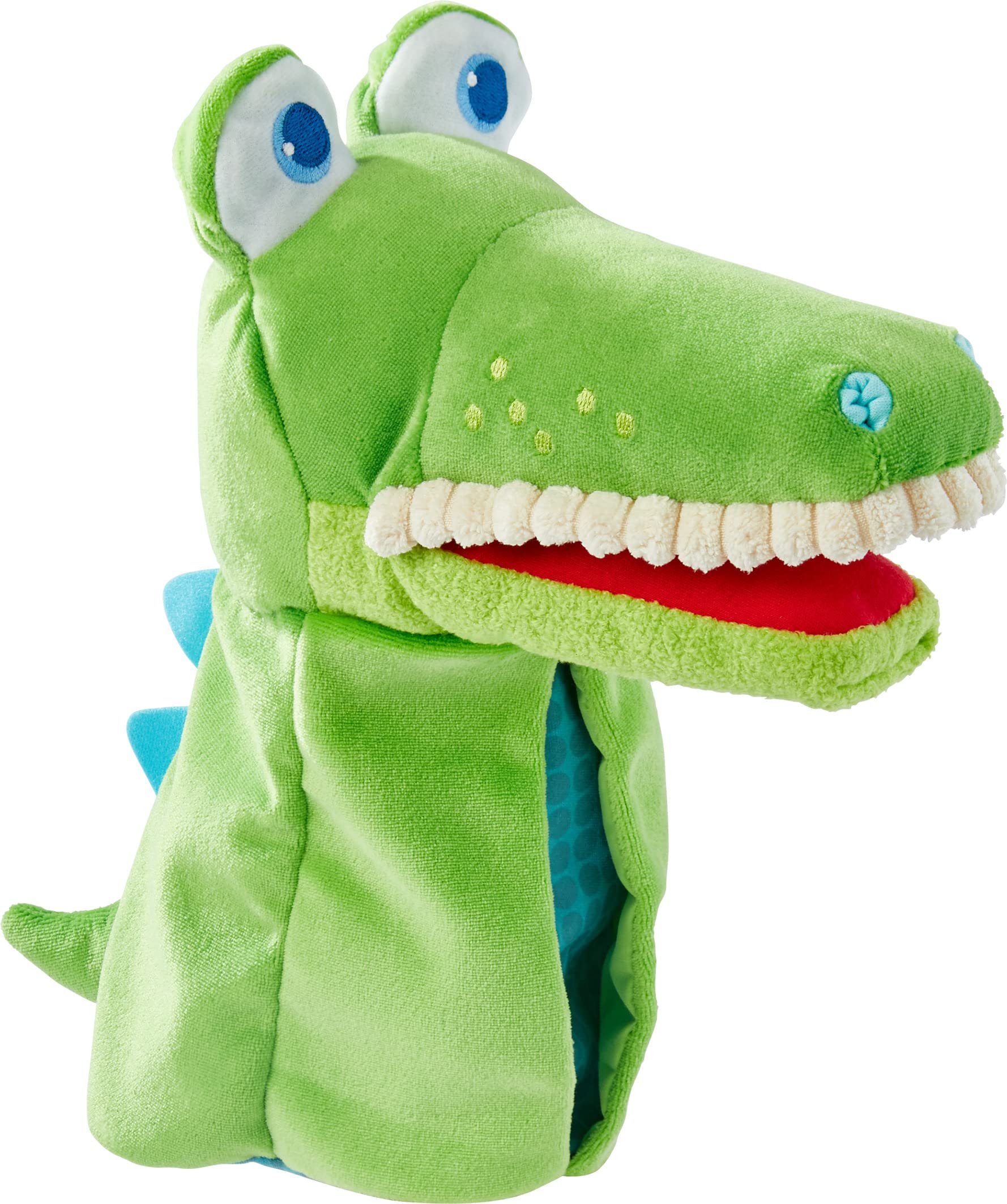 HABA 306255 - Handpuppe Allesfresser Kroko, Handpuppe ab 1,5 Jahren Angebot bei HelloDeals