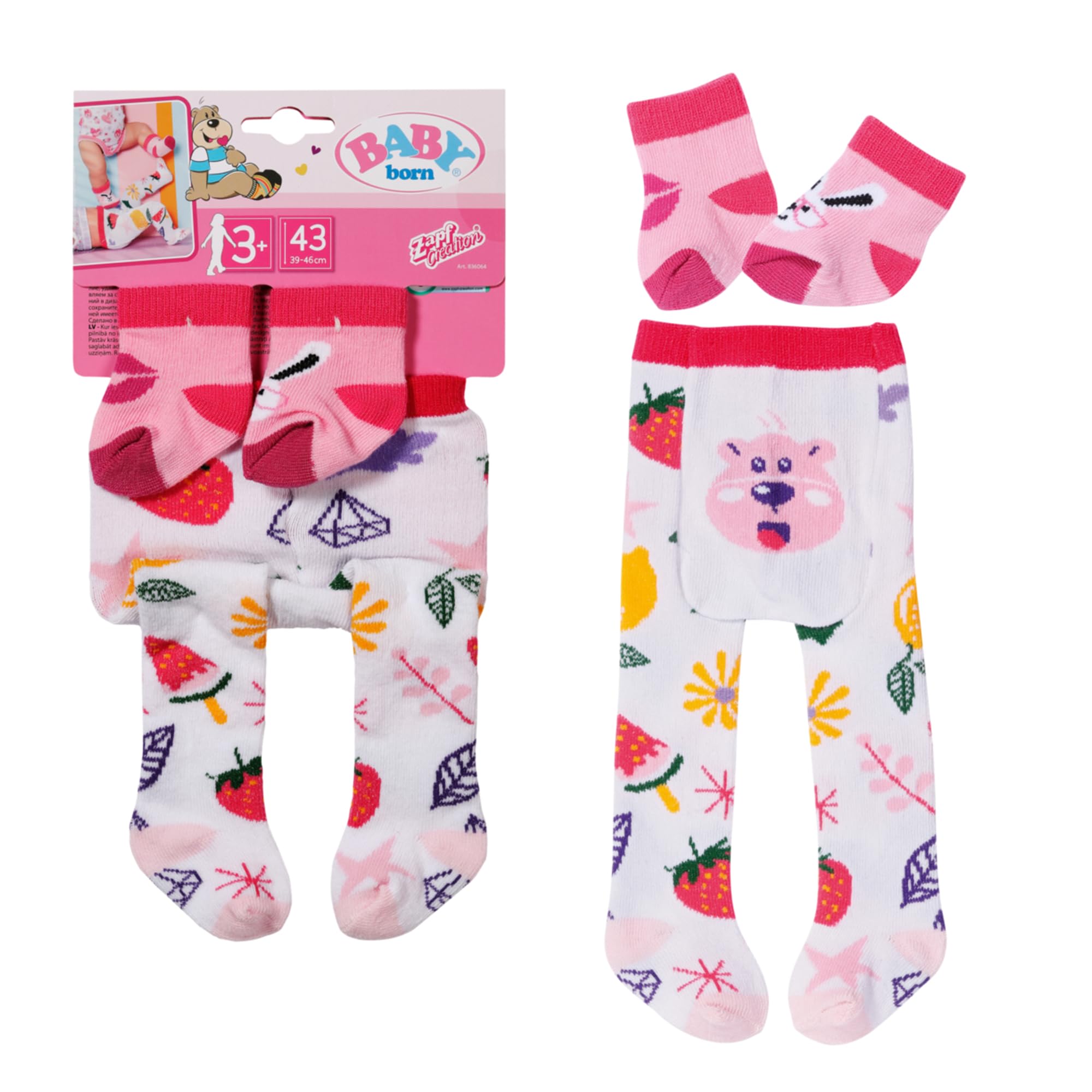 BABY Born Strumpfhose und Socken im Set für 43 cm Puppen, Set Nicht frei wählbar 836064 Zapf Creation Angebot bei HelloDeals