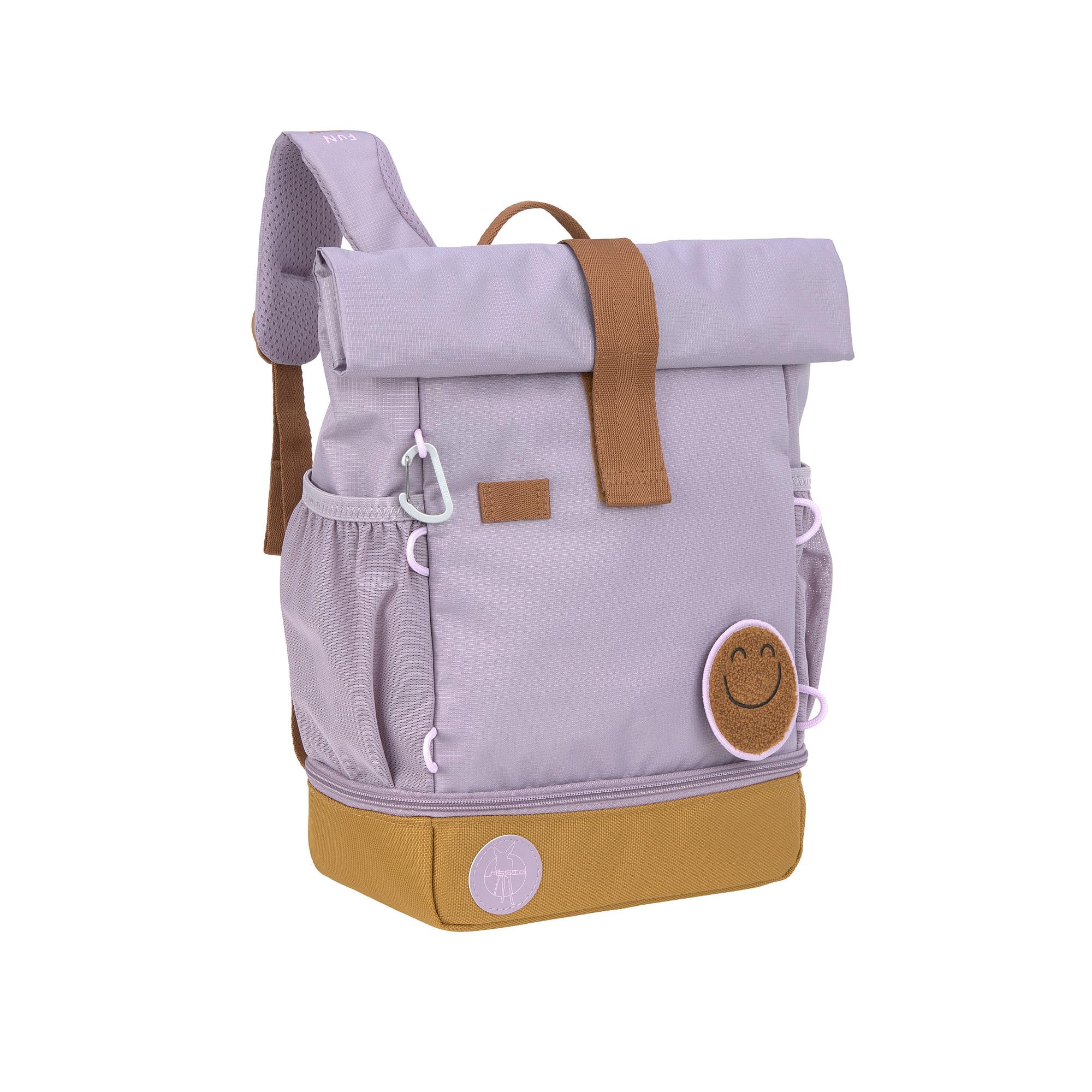 LÄSSIG Kindergartenrucksack Kinderrucksack Rolltop mit Brustgurt wasserabweisend, 11 Liter/Mini Rolltop Backpack Lilac Angebot bei HelloDeals
