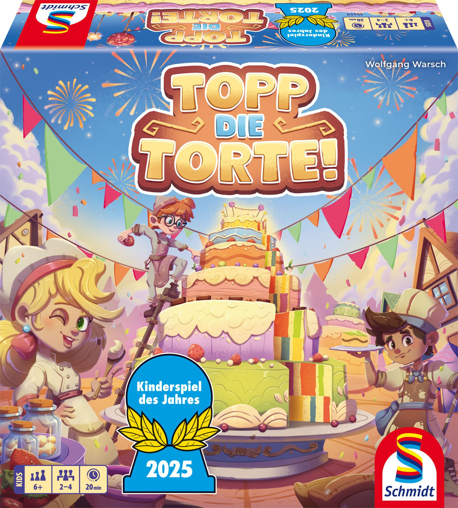 Schmidt Spiele 40659 Topp die Torte!, Kinderspiel des Jahres 2025 Standardgröße Angebot bei HelloDeals