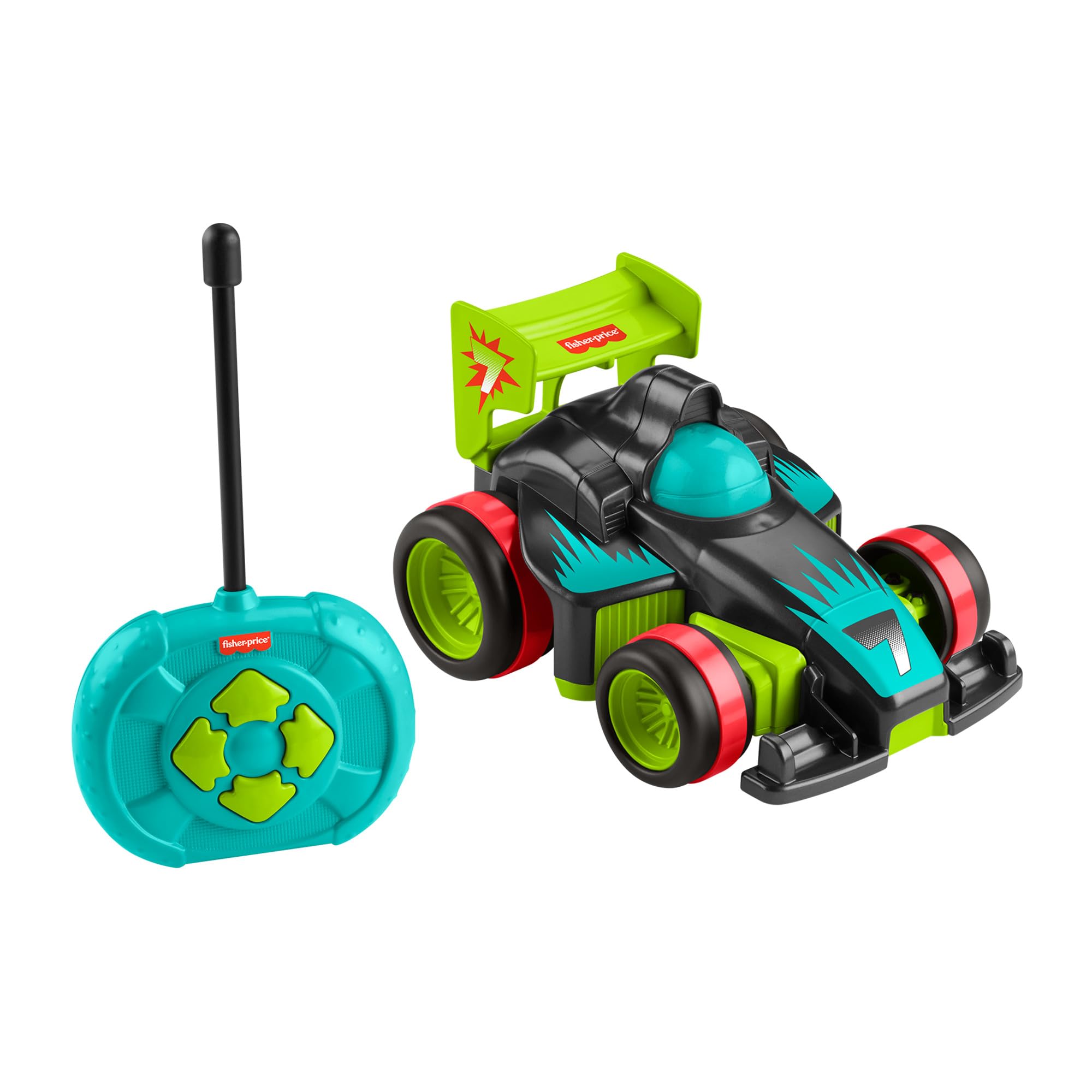 Fisher-Price Spielzeug für Kindergartenkinder Fernlenkflitzer mit Fernbedienung und 2 Geschwindigkeiten für Kinder ab 3 Jahren, HYH28 Angebot bei HelloDeals