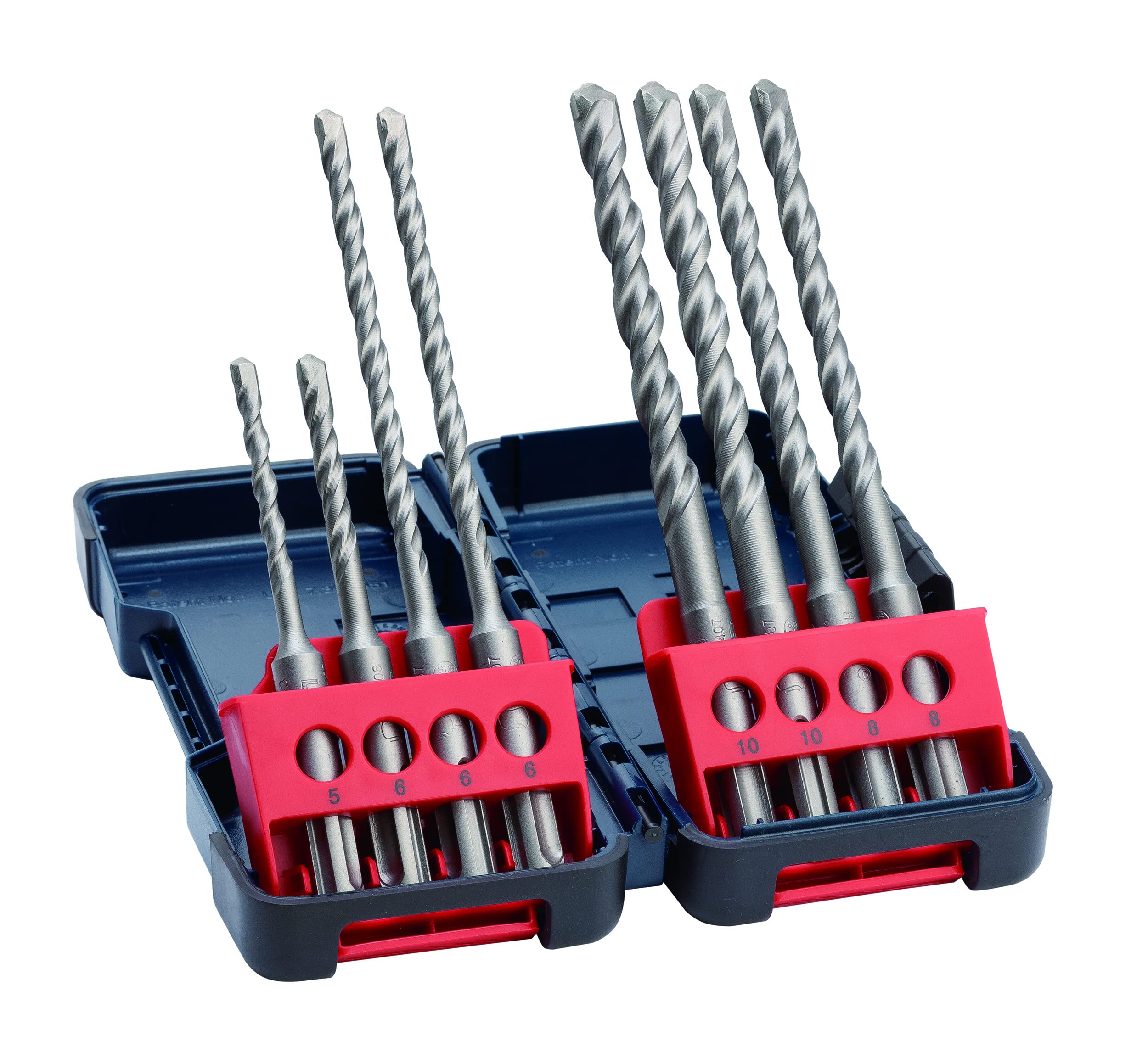 Bosch Professional 8-tlg Hammerbohrerset SDS plus-3 (für Beton, in Tough Box, Ø 5–10 mm, Zubehör Bohrhämmer) 110 & 160 mm Ø 5-10 mm | Set Angebot bei HelloDeals