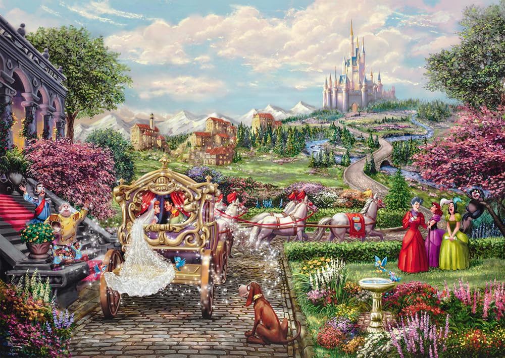 Schmidt Spiele 58038 Thoams Kinkade, Disney, Cinderella, Happily Ever After, 1000 Teile Puzzle Angebot bei HelloDeals