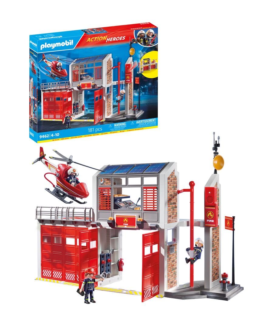 PLAYMOBIL City Action 9462 Große Feuerwache mit Soundeffekten, Ab 5 Jahren Single Angebot bei HelloDeals