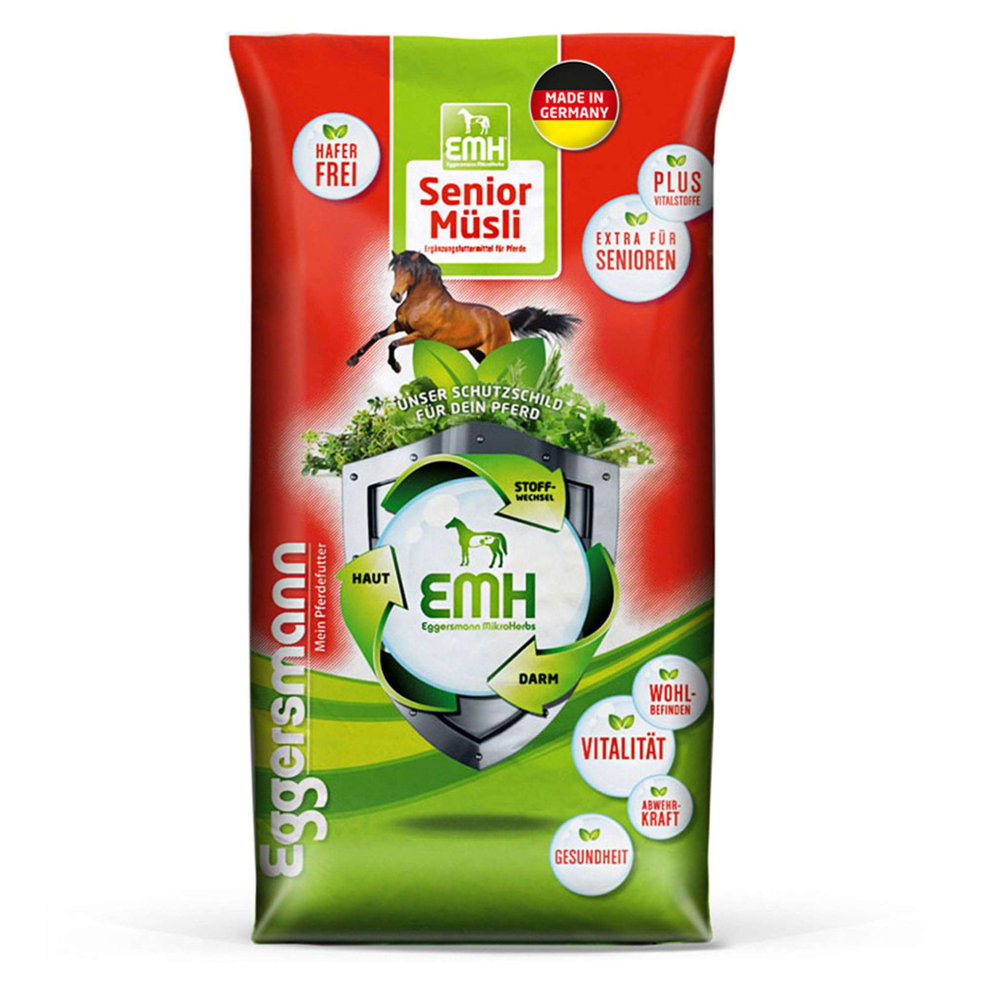 Eggersmann EMH Senior Müsli 20 kg Sack – Pferdemüsli für alte Pferde – Zur Vorbeugung von Substanzverlusten mit Selen – Natürliches Eggersmann Pferdefutter 20 kg (1er Pack) Angebot bei HelloDeals