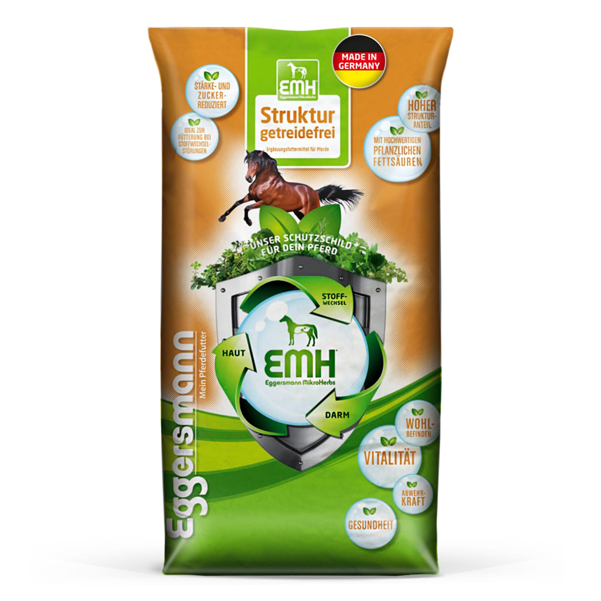 Eggersmann EMH Struktur getreidefrei 20 kg - stärke- und zuckerreduziertes Pferdefutter Struktur getreidefrei 20 kg (1er Pack) Angebot bei HelloDeals