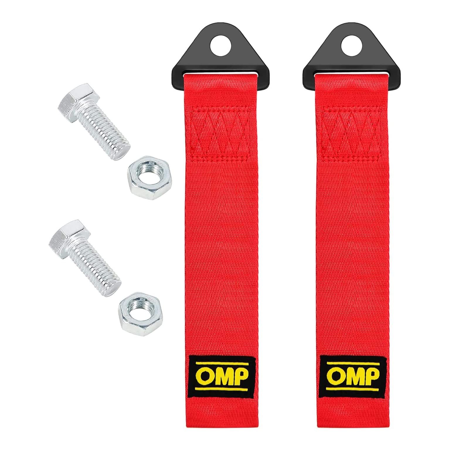 Exsbtay® 2 Stück Abschleppschlaufe Universal, Hochfestes Abschleppseil, Abschleppseil für Rennwagen, für Front und Heckstoßstange, Racing Universal-Abschleppseil (Rot) Red Angebot bei HelloDeals