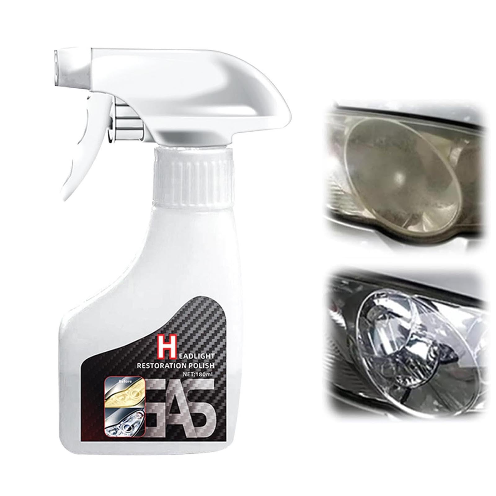 Scheinwerfer Aufbereitung Flüssigkeit Set, Auto Scheinwerfer Politur Spray, Autoscheinwerfer Reparaturflüssigkeit, Scheinwerfer Reparaturspray Für Reinigt Und Poliert Vermattete Vergilbte (1Pc) Angebot bei HelloDeals