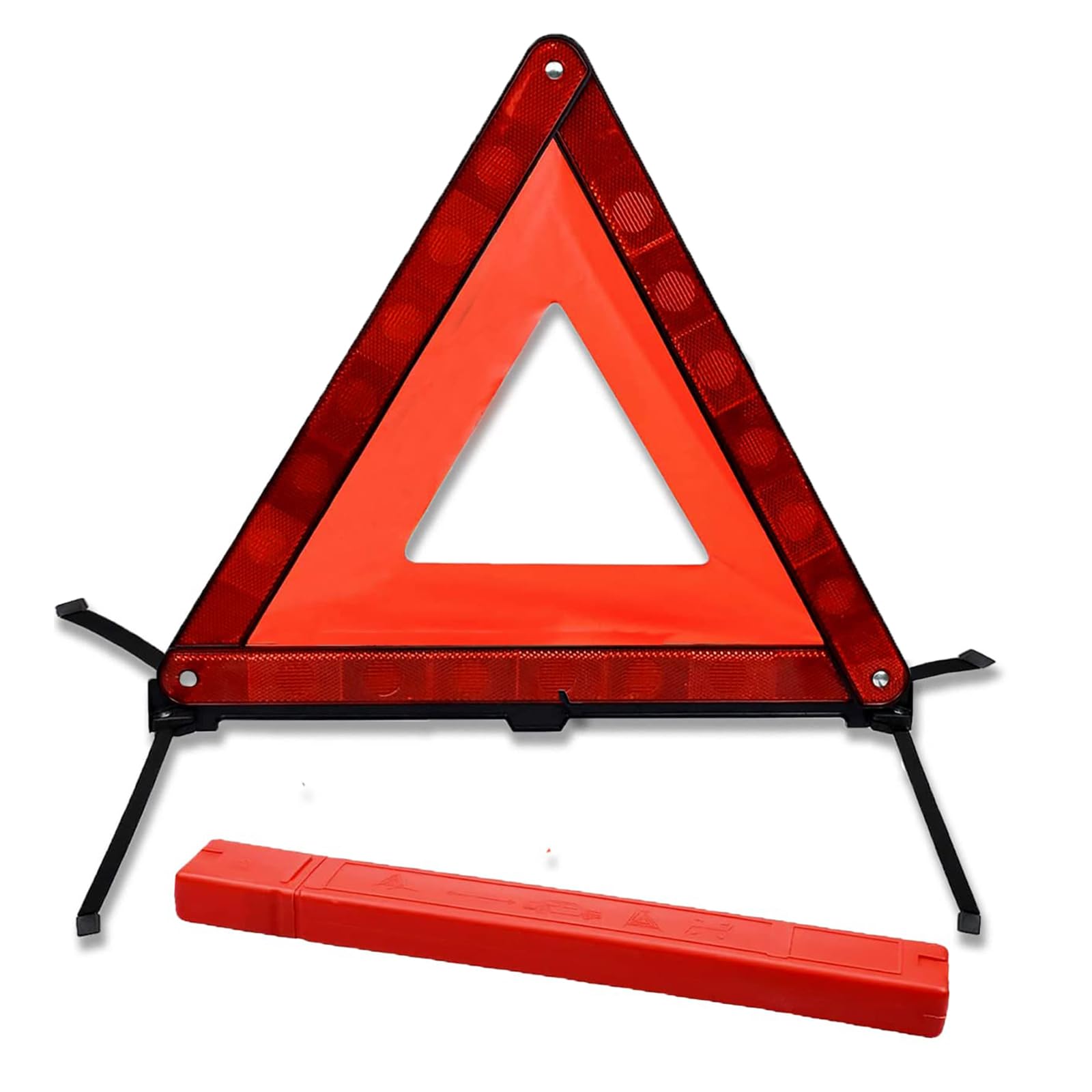 Huamirra Warndreieck Mit, Warndreieck Kfz, Mit Aufbewahrungsbox, Faltbarer, Für Warnschilder, Schneller Aufbau, Leicht und Effektiv Unfall-Pannenhilfe Gadget für Maximale Sicherheit im Straßenverkehr 1 Stück Angebot bei HelloDeals