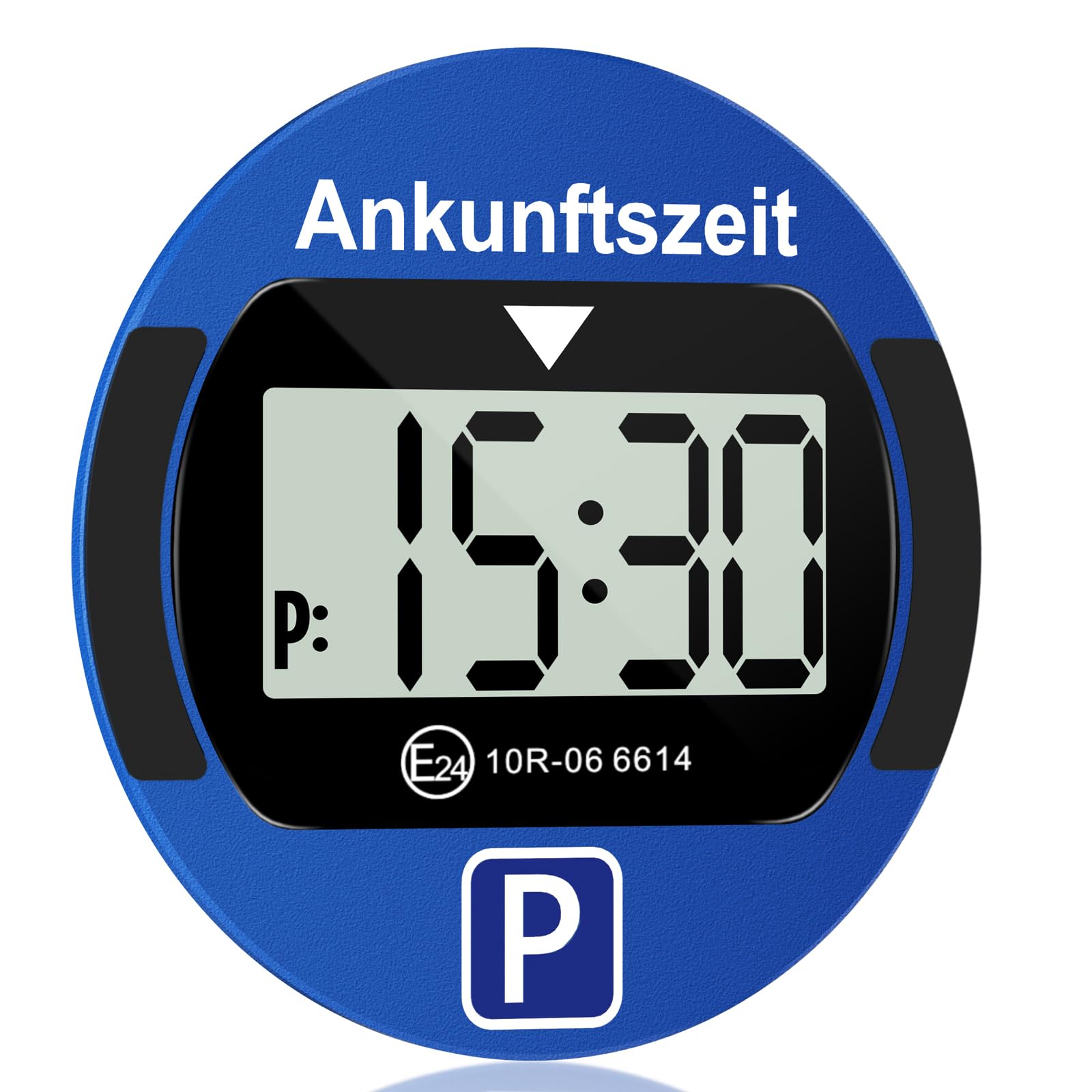TEOV Elektronische Parkscheibe mit Zulassung KBA fürs Auto - Digitale Parkuhr mit Nachtmodus und Taktungseinstellung, Großer Bildschirm, präzise Zeitmessung, Rund. Blau oder Schwarz Rund - Blau Angebot bei HelloDeals