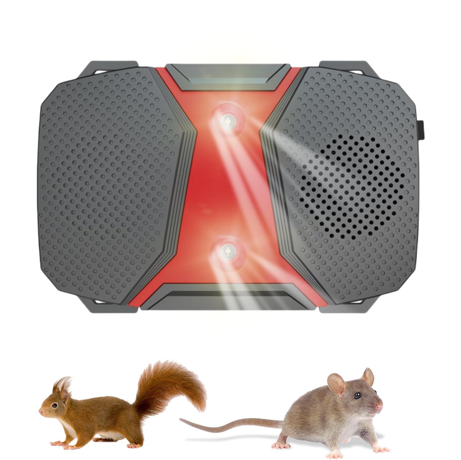 WUGEIN Ultraschall Marderschreck Batteriebetrieben für Auto 12V,Mäuseabwehr Unter der Motorhaube für Automotoren,LED Blitzlicht,batteriebetriebener Mäuseschreck für Keller, Dachböden, Garagen UVM. Angebot bei HelloDeals