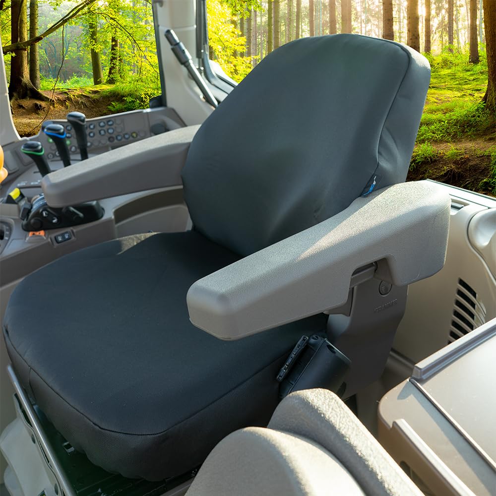 PETEX Schonbezug Sitzbezug für Traktor aus Stoffbezug anthrazit, 1 teilig, passend für Grammer S42, S42/1, DS50 Angebot bei HelloDeals