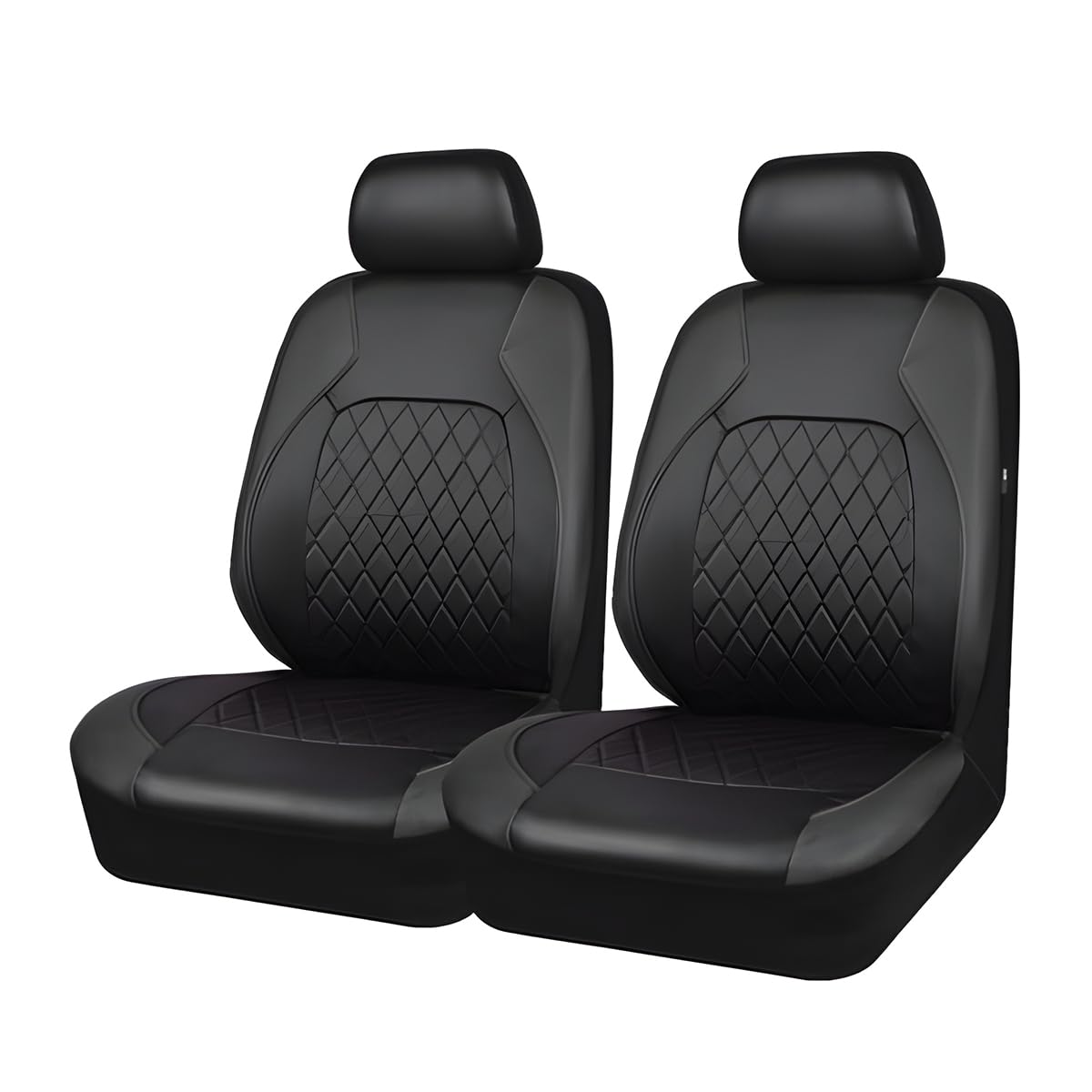 CGEAMDY 2 Stück Autositzbezüge Kompletter Satz, Autositzbezüge Kompletter Satz Leder Full Wrap Wasserdicht, Auto-Sitzbezüge Vordersitze Für Den Meisten Limousinen SUV Angebot bei HelloDeals
