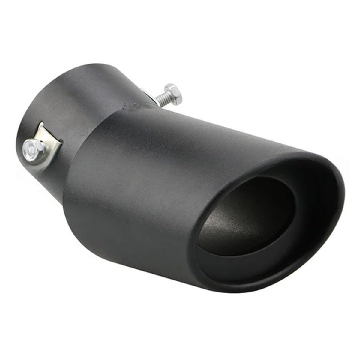 MOCNT Auto Auspuff Endrohr Edelstahl Auspuffblende Endrohr Schalldämpfer Auspuffrohr Universell Auspuffspitze Einzelne Auslass Auspuffendrohr Biegen Schwarz 63mm Schwarz Einzelauslass Biegung Angebot bei HelloDeals