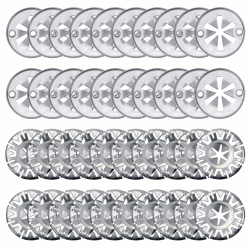 Xynovate 40 PCS Klemmscheiben, 30mm Hitzeschutzblech Reparatursatz, Metall Star Befestigung Hitzeblech, zur Befestigung von Clips Hitzeschildern Unter der Haube für VW, Verschiedene Autos Angebot bei HelloDeals