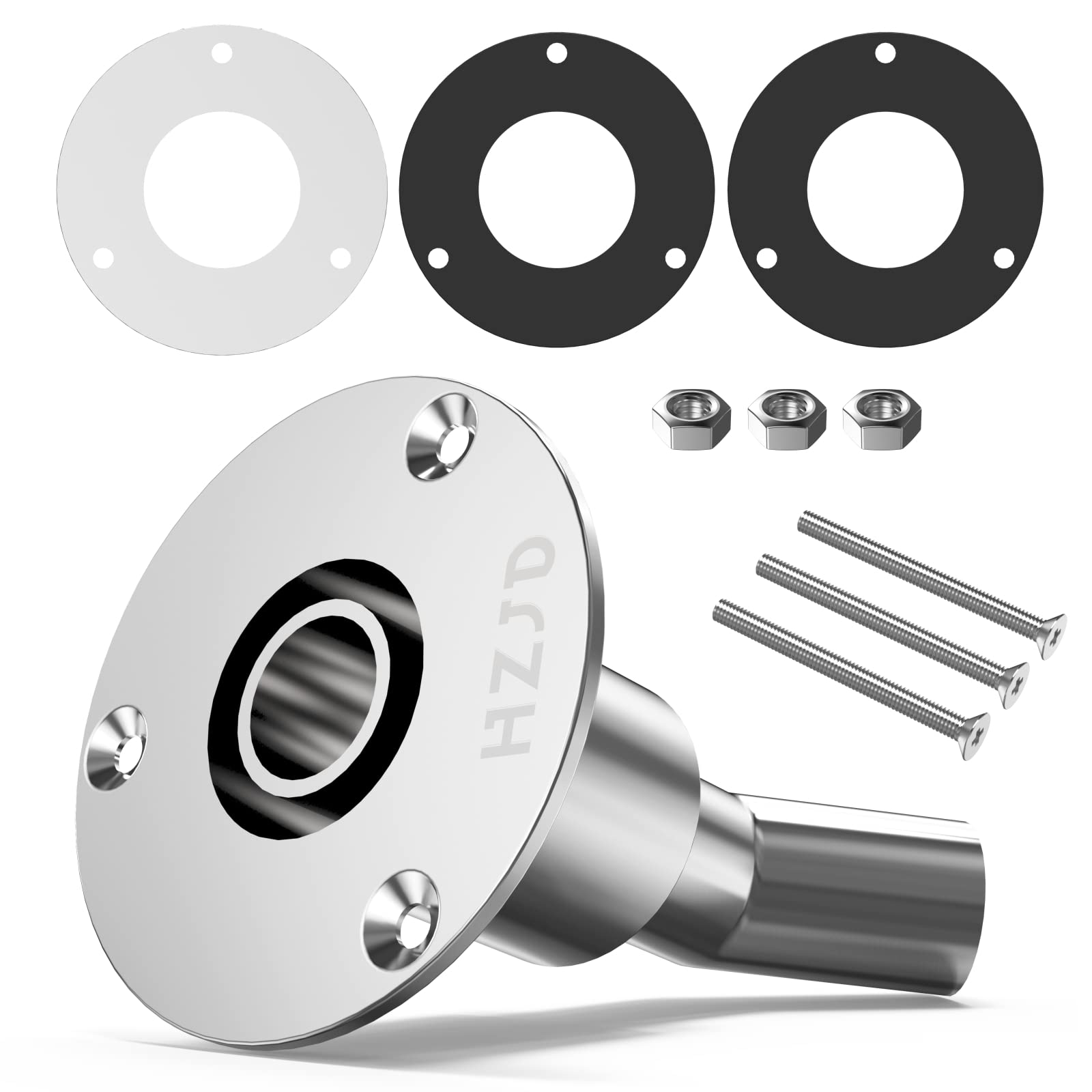 HZJD Durch Rumpf Auspuff Hautanpassung, 24mm Edelstahl 316, für Diesel Standheizungen Angled Angebot bei HelloDeals