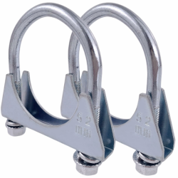 2x M8 Bügelschelle Rohrschelle Ø51-102 mm Spezialschelle für Auspuffrohr U-förmige Verzinkter Rohrklemmbügel (52mm) Angebot bei HelloDeals