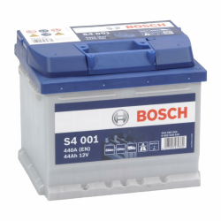 Bosch S4 001 Autobatterie 44 Ah - 440 A - 12 V, Blei-Säure-Batterie für Fahrzeuge ohne Start-Stopp-Automatik - Polarität: links - rechts +, 207 x 175 x 175 mm Single Angebot bei HelloDeals