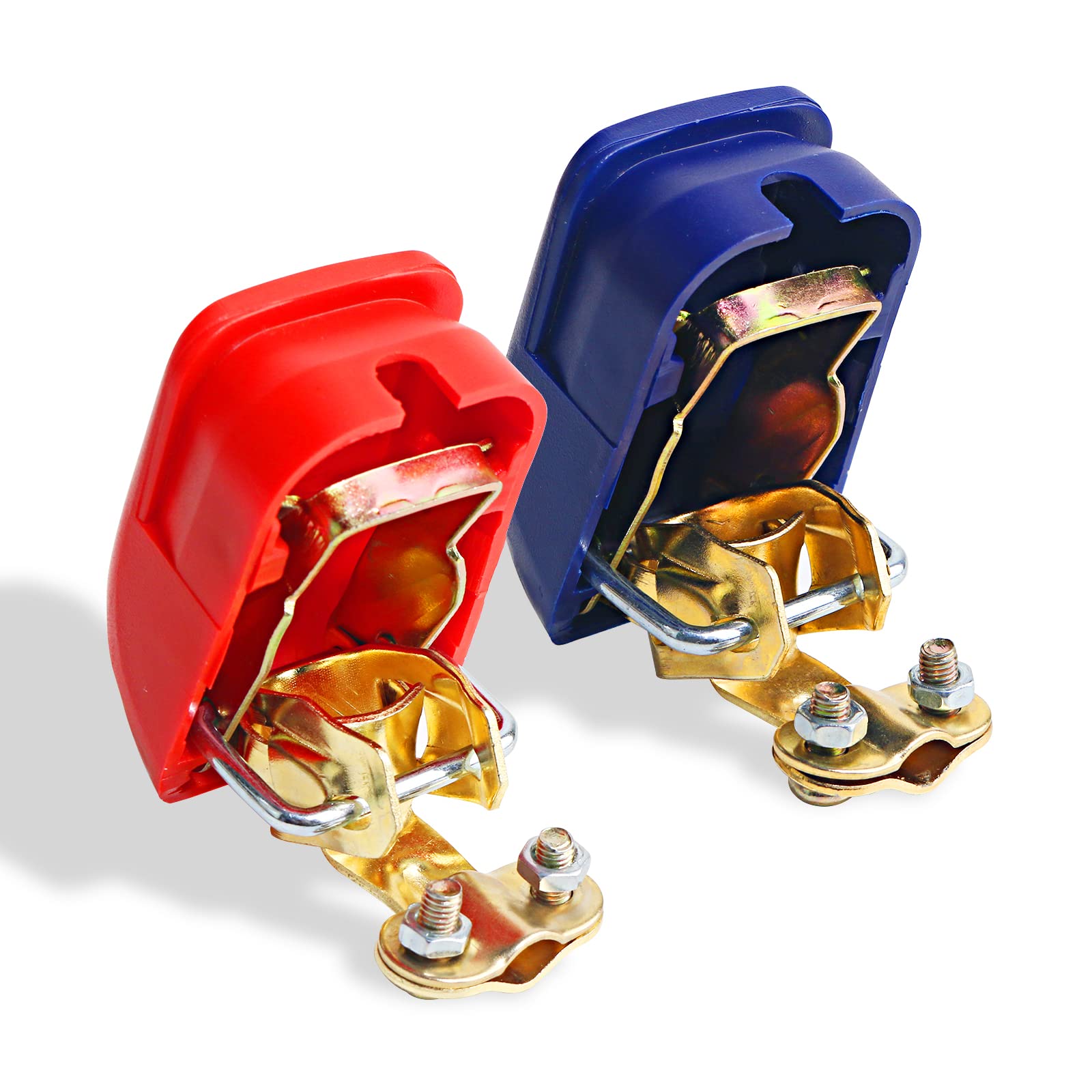 12V Batterieklemmen Autobatterie Schnellspanner mit Kappe Batteriepolklemmen Autobatterie Schnellklemmen Polklemmen Batterieklemmen (1 Paar) Angebot bei HelloDeals