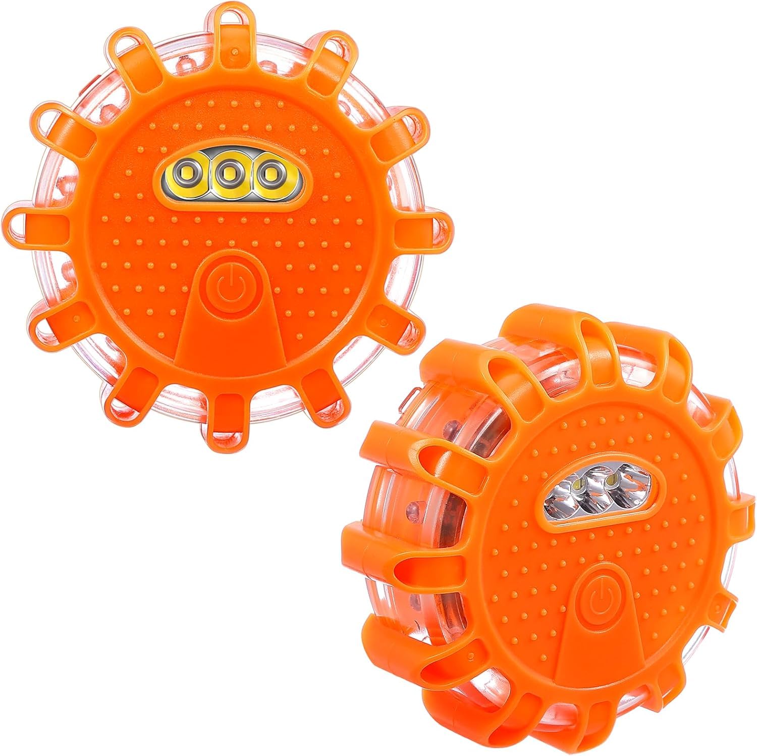 LED Warnleuchte Auto, Wasserdicht Led Warnleuchten mit Magnet und Haken, Warnblinkleuchte Rundumleuchte LED 9 Blinkmodi, Notbeleuchtung Warnlampe Panne für Auto, LKW, Traktor, Boot, Camping (2 Stück) Angebot bei HelloDeals