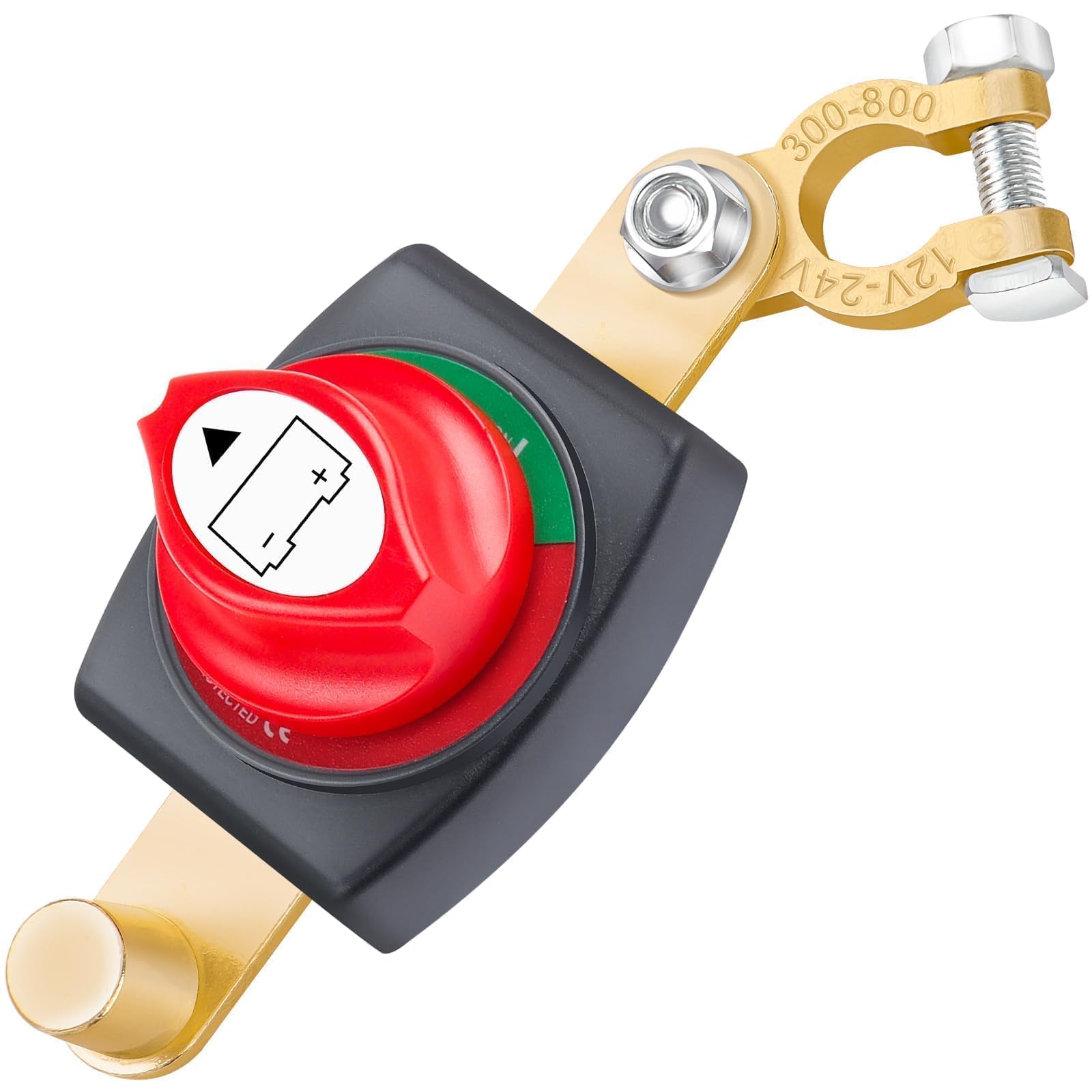 Bolatus Batterie Trennschalter 12V 24V 48V, Einstellbarer 180° Batterieschalter, ON-OFF Batterie Hauptschalter, Autobatterieschalter für Auto LKW Boot Jacht Wohnwagen Motorrad KFZ Angebot bei HelloDeals