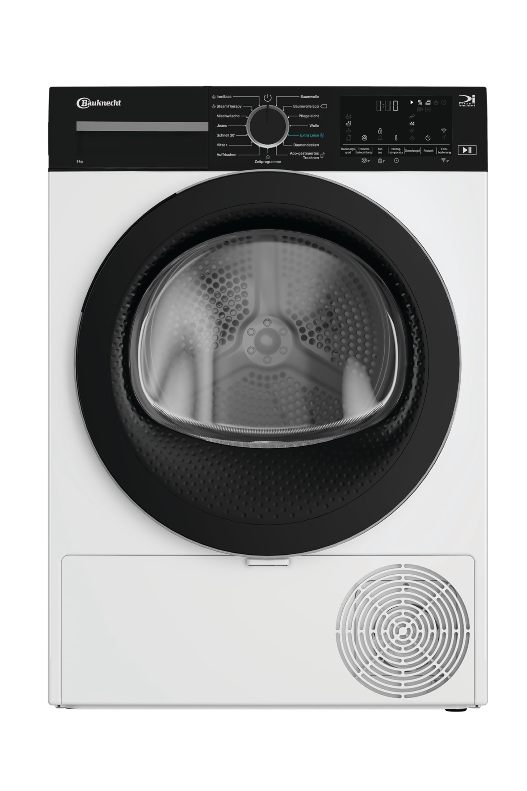 Bauknecht BD 8C WBS Wärmepumpentrockner / 8 kg/Precision Dry - Intelligentes Trocknen/Inverter Motor/HomeWhiz App - schnelle und intuitive Bedienung/Trommelbeleuchtung Nachfolgemodell BD 8C WBS Angebot bei HelloDeals
