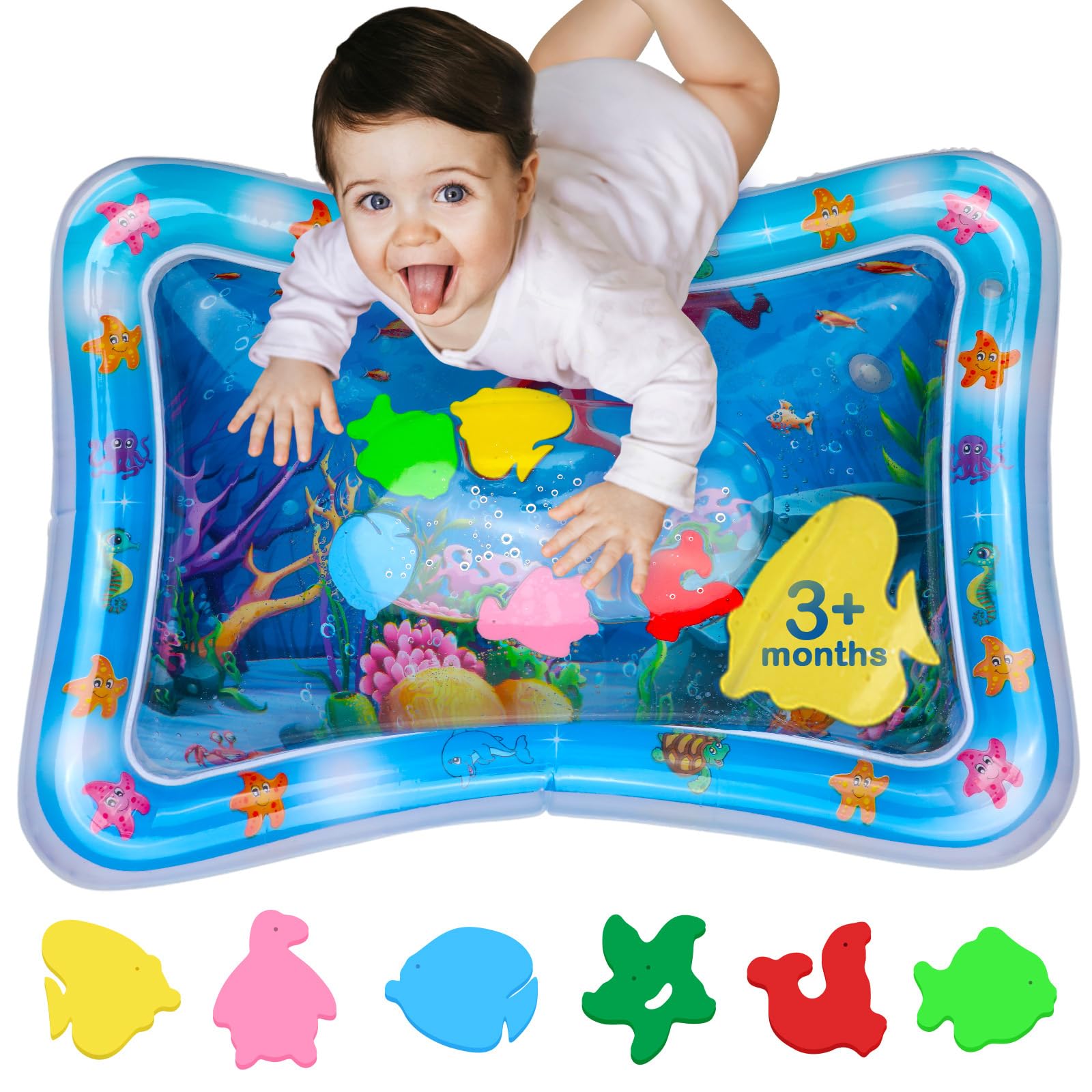 AVEC MAMAN Wassermatte Baby – BPA-freie Wasserspielmatte | Sensorikmatte für Babys | Bauchlage & Entwicklung 3-12 Monate | Spielzeug für Baby Angebot bei HelloDeals