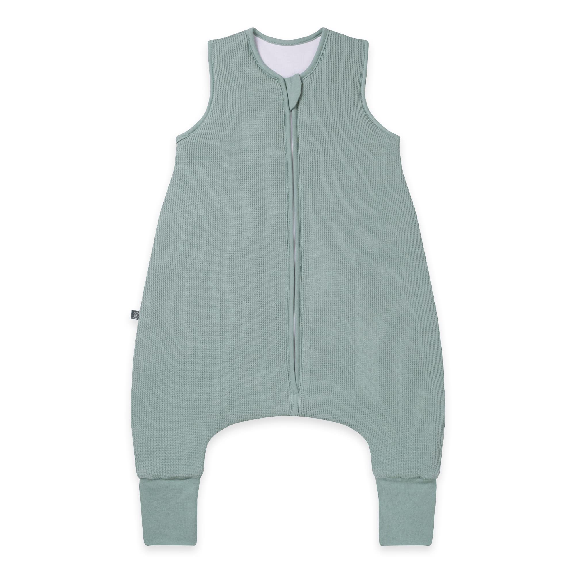 emma & noah Baby Schlafsack mit umschlagbaren Füßen 2.5 TOG, Strampelsack für den Herbst und Winter, Bio-Baumwolle, OEKO-TEX Zertifiziert, Ideal für aktive Kinder 90 Essential Mint Angebot bei HelloDeals