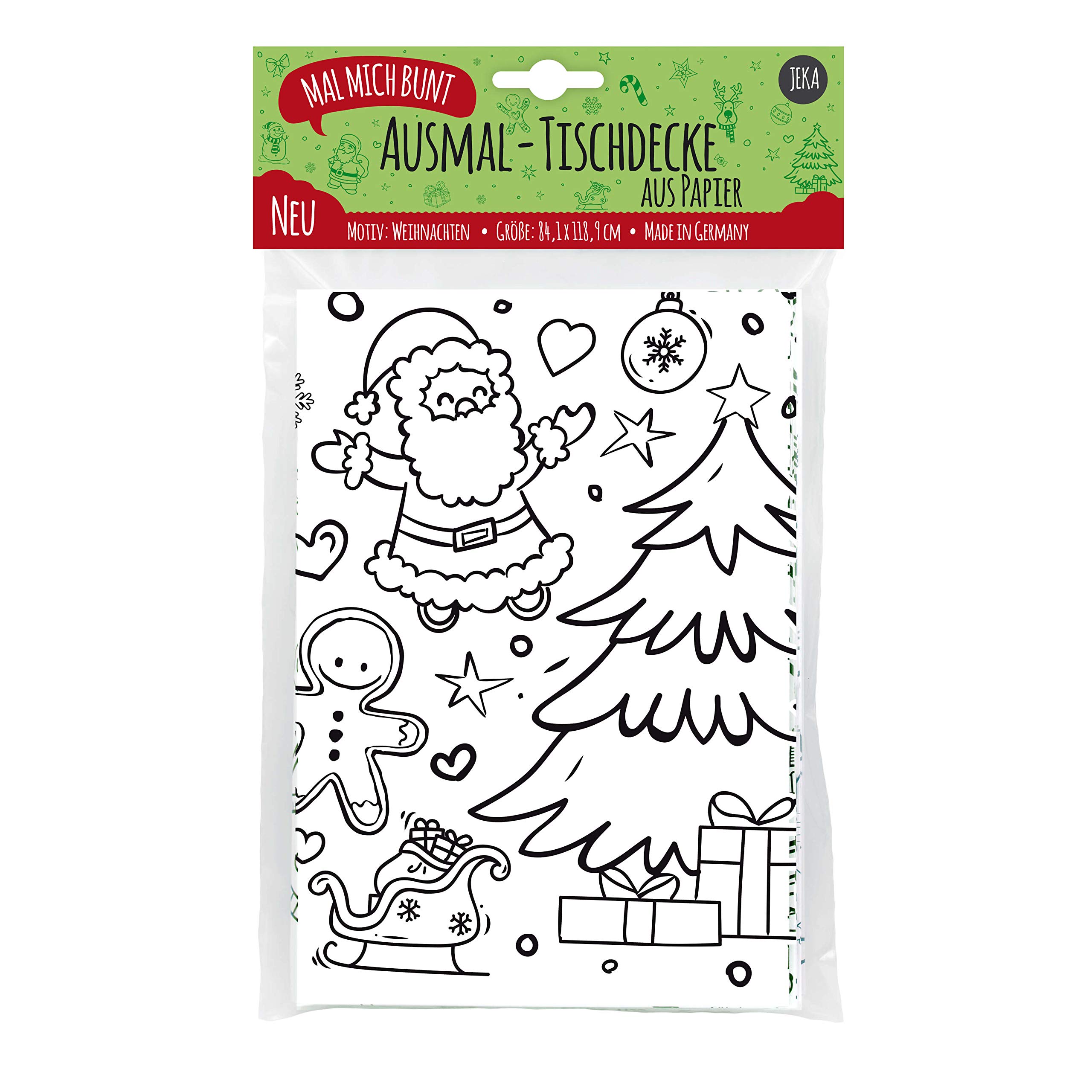 Papier-Tischdecke zum Ausmalen Weihnachten, Tischdecke Weihnachten, Deko Weihnachten, Weihnachten Tischdecke Angebot bei HelloDeals