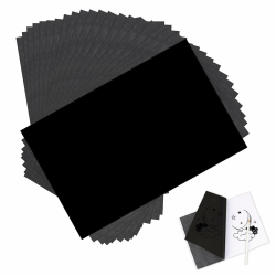 UKOFEW 100 Blatt Kohlepapier, Transferpapier, Schwarzes Kohlepapier Transferpapier, Pauspapier A4, für Holz, Papier, Leinwand (21 x 29,7CM) Angebot bei HelloDeals