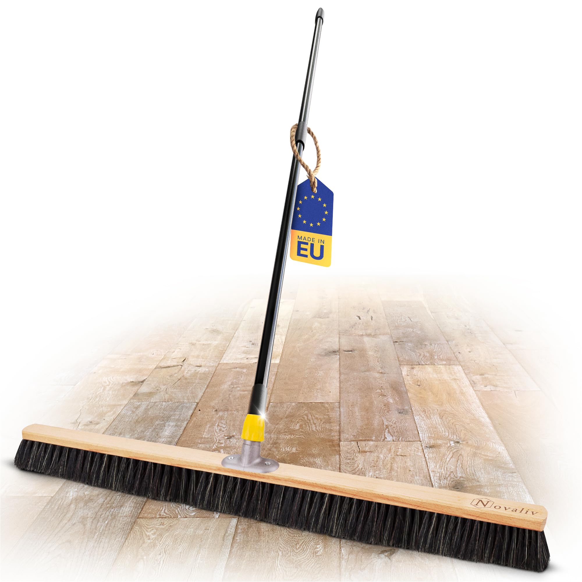 Novaliv Feinstaubbesen mit Rosshaarmischung I 100cm mit Teleskopstiel I Kehrbesen Hofbesen Werkstattbesen Großraumbesen 1 100 cm Besen mit Teleskopstiel Angebot bei HelloDeals