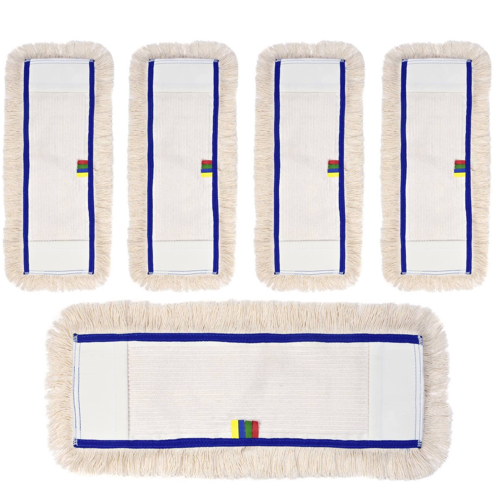 Profi Wischbezug aus Baumwolle | 50cm Breite | 5er-Pack | für alle Bodenarten und Bodenwischer | Ersatzbezug zur Schmutzaufnahme mittels Wischmopp Baumwolle 50cm (5er-Pack) Angebot bei HelloDeals