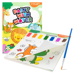YPLUS Malbuch mit Wasserfarben für Kleinkinder, Aquarell-Malpapier für Kinder im Alter von 1–3, 2–4, magisches Buch, Kunsthandwerksgeschenk zum Zeichnen – Tier Angebot bei HelloDeals