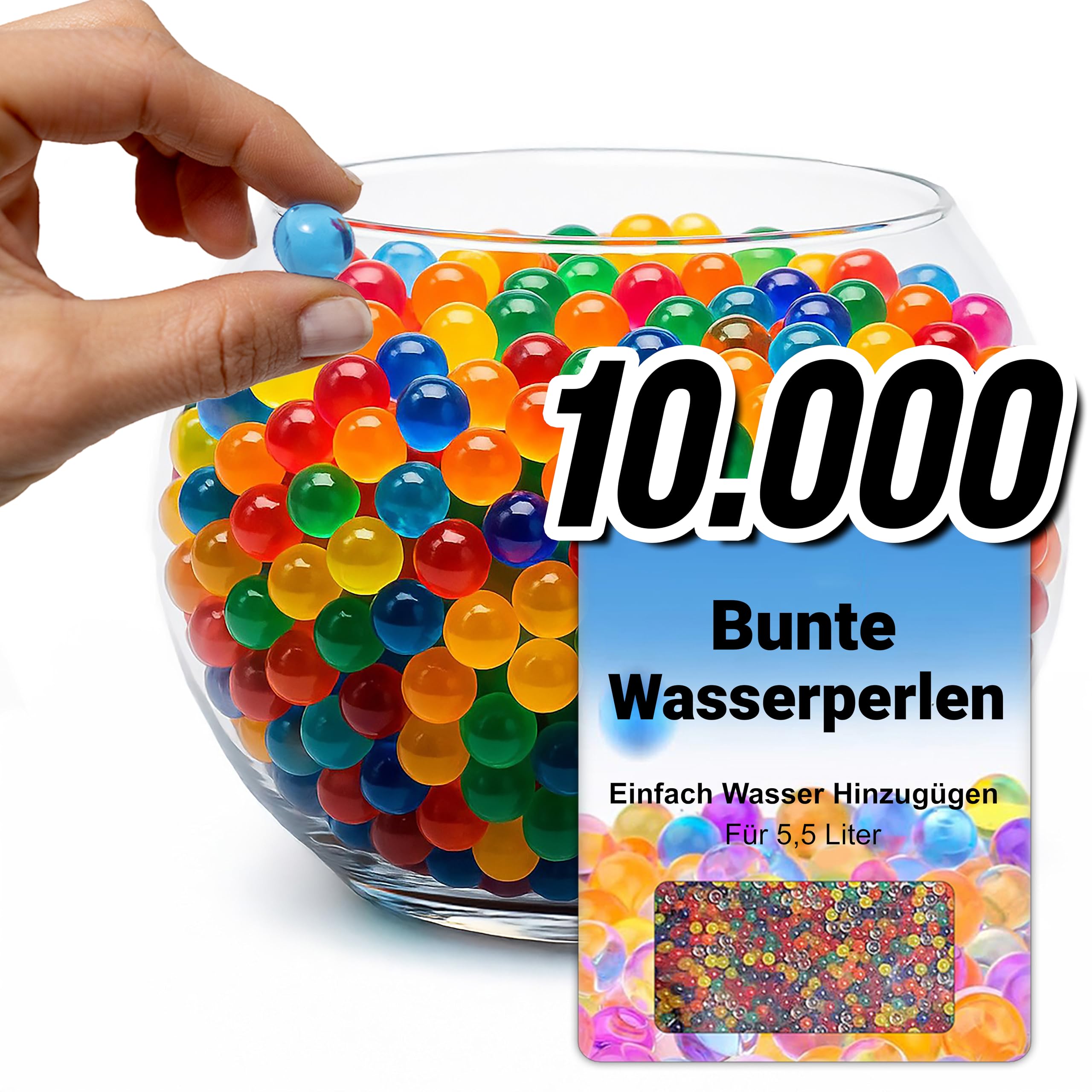 comforder – Wasserperlen für Pflanzen, Bunt Set ca. 10.000 Hydroperlen – Deko Gelperlen für Pflanzen in Vase, Gelkugeln gemischte Farbe Mehrfarbig 10.000 pcs. Angebot bei HelloDeals
